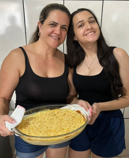 eu e mamãe